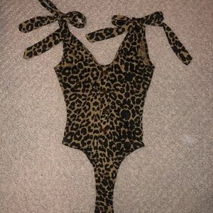 Leopard body suit